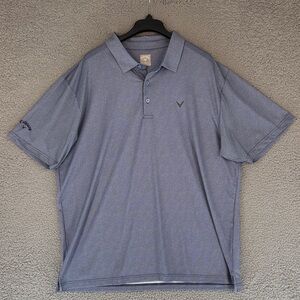 Callaway geometric print Men's XXL short sleeve golf shirt Stretch Polo soft